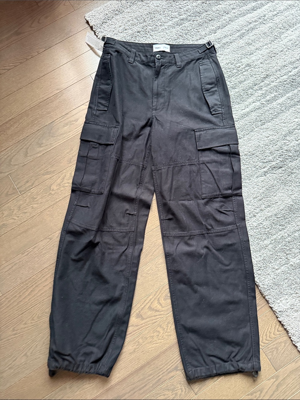 TNA Black Cargo Pants with Utility Pockets
